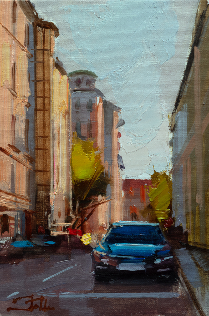 Картина «Вечер, август». М. Афанасьевский переулок