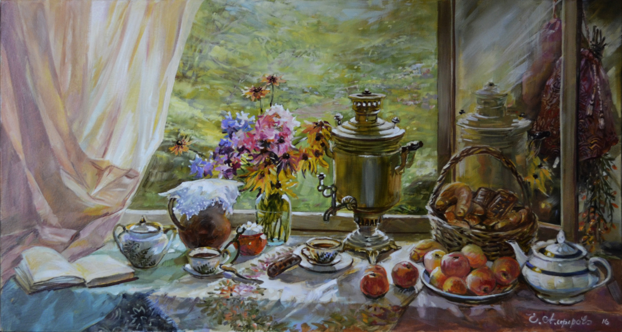 Картина Дачное чаепитие
